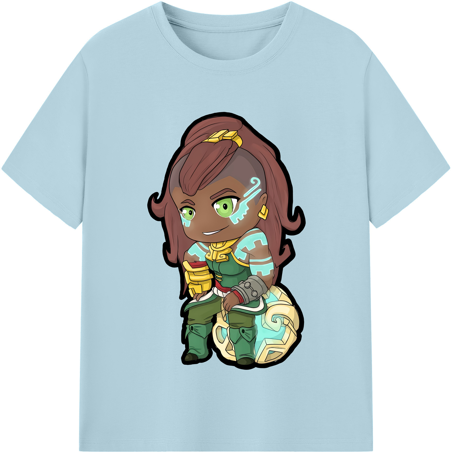 （画像用） ちいかわ ハチワレ Chii-kawa hachiware 綿100％半袖Tシャツ（フロントプリント）